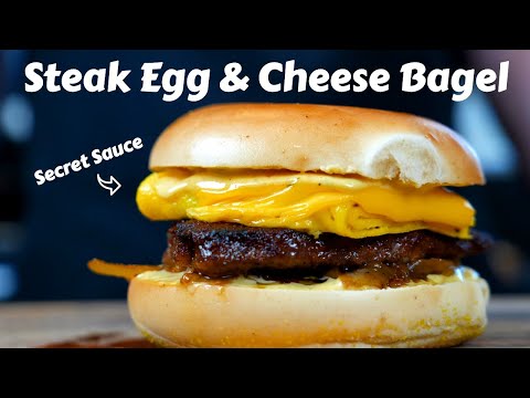How To Make McDonald's Steak Egg & Cheese Bagel (Better At Home!)