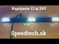 Predné obrysové svetlo LED 12/ 24V - biele (360x31mm) - Video Youtube