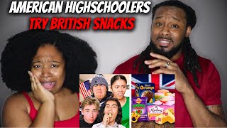 🇬🇧/🇺🇸 American Highschoolers Try British Snacks for the First Time | The Demouchets REACT