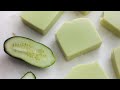 Homemade cucumber soap🥒 A cooling recipe