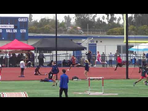 OpenB 4x100m Heat 2 at Griffin Relays 3-2-18 - Los Alamitos Boys