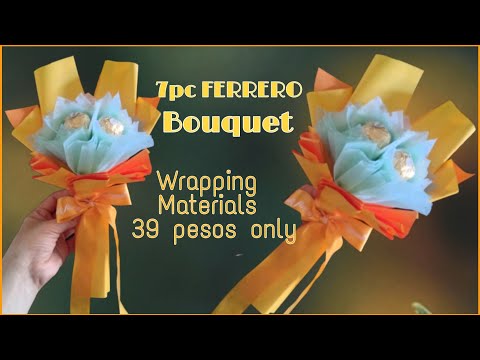 7pcs Mini Ferrero Bouquet 39 pesos total expenses for wrapping