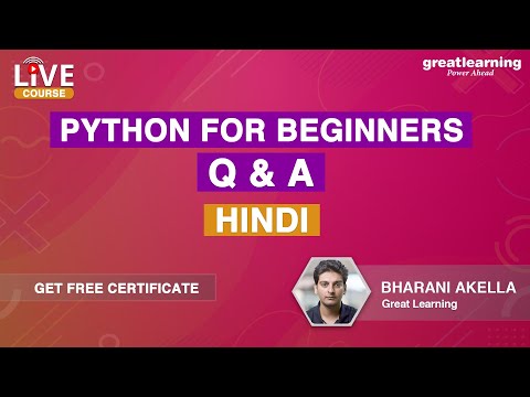 Python for Beginners in Hindi Live Course