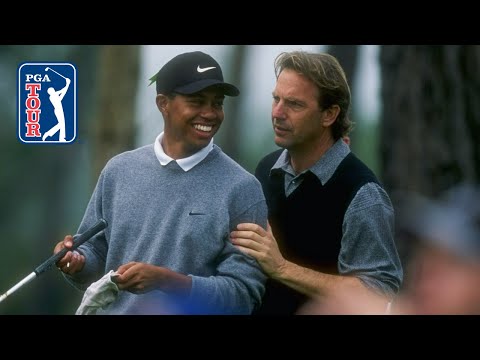 Tiger Woods and Kevin Costner's extended highlights | 1997 Pebble Beach