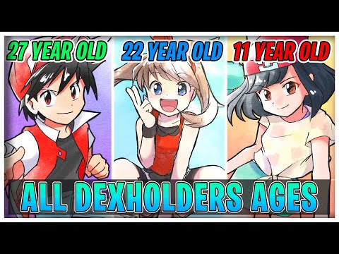 All Pokedex Holders Ages - Pokémon Adventures