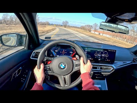 2023 BMW M3 Competition xDrive Edition 50 Jahre - POV Test Drive (Binaural Audio)