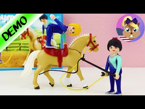 Playmobil Vaulting | Gymnastics on the horse | Cool Riding Set with cute Haflinger horse
