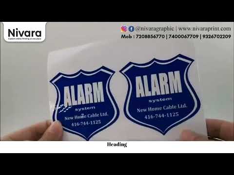 Printed Sticker Sheet