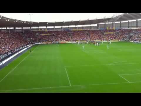 Cotterill hits crossbar vs Hull 7/8/2010