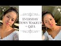 everyday dewy makeup routine + q & a | lina