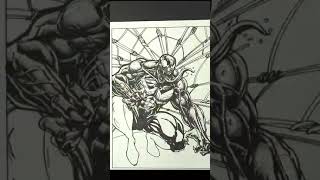 VENOM COLORING BOOK! Adding just a few little details... #shorts