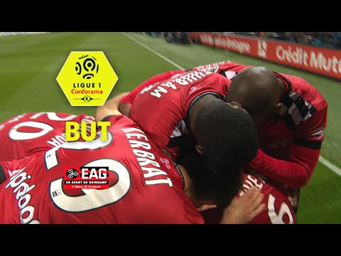 But Jimmy BRIAND (70' pen) / EA Guingamp - Olympique de Marseille (3-3)  (EAG-OM)/ 2017-18