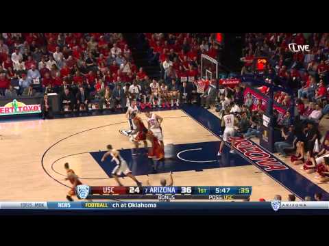 Men's Basketball: USC 57 , Arizona 87 - Highlights (2/19/15)