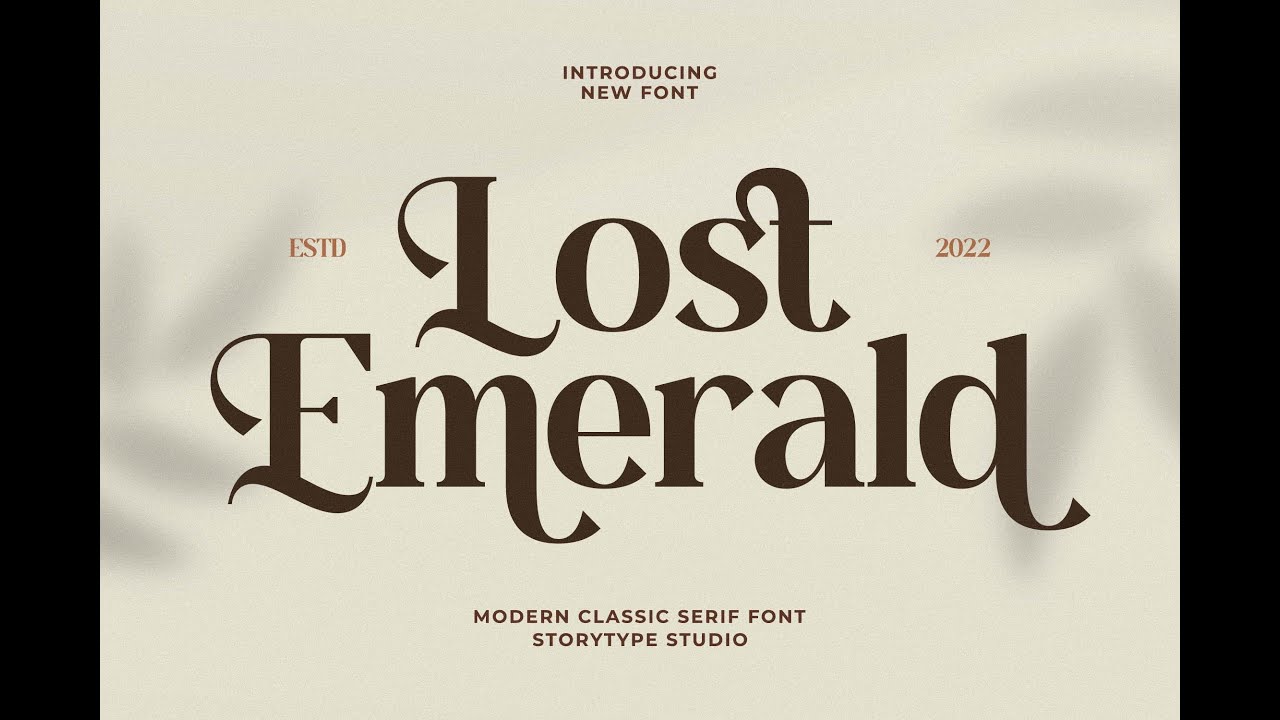 Lost Emerald Modern Classic Serif Font