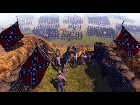 Huge CIVIL WAR Fortress Defense! - Men of War: BITFA Civil War Mod Battle Simulator
