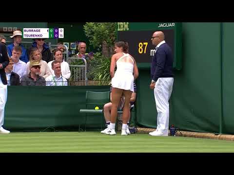 tennis player jodie burrage stopping her?