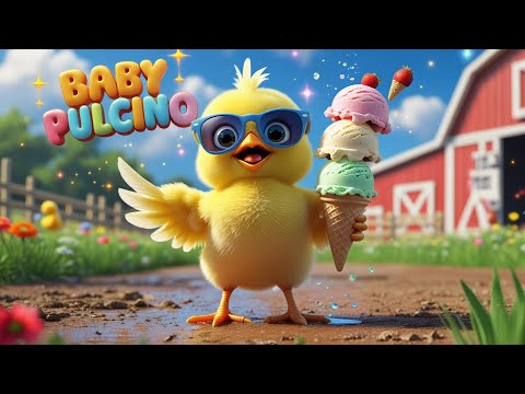 Canzone Animata Baby Pulcino in Fattoria 🐥 Canzoni per Bambini da Ballare, Musica per bambini