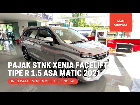 What is the Annual STNK Tax for the Latest 2021 Daihatsu Xenia Facelift Type R 1.5 ASA Matic CVT?