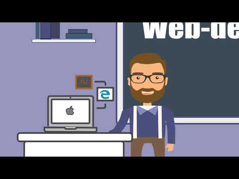 Фото 2d анимационный рекламный ролик, для школы веб дизайна!