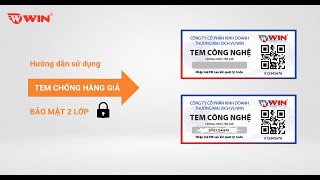 Tem công nghệ QR code + Mã PIN