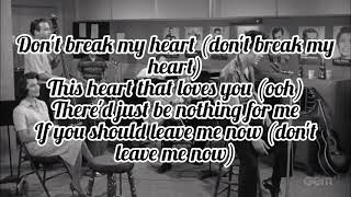 Elvis Presley - Don&#39;t Leave Me Now (Lyrics)