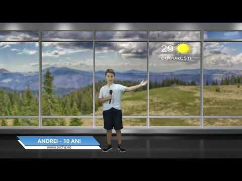 ANDREI GAGEATU ne prezintă vremea - Proiect Meteo cu Daniel Nițoiu la Școala TV Dicție.ro