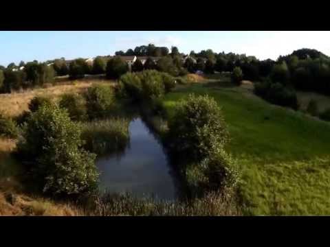 Sunset quad flying in Sollentuna, Viby - outside Stockholm, Sweden