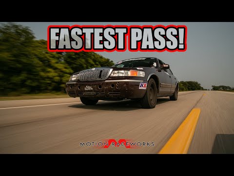 Race Week 2.0 Day 5 Nitrous Fed Grand Marquis Makes Fastest Pass EVER! (Had to remove the trunk)