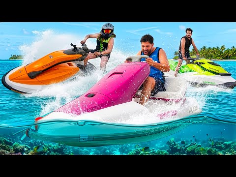 ON TEST ENFIN LE KAWASAKI SUPER CHICKEN ET LE SEADOO 3D ! ( en panne sur l'eau...)