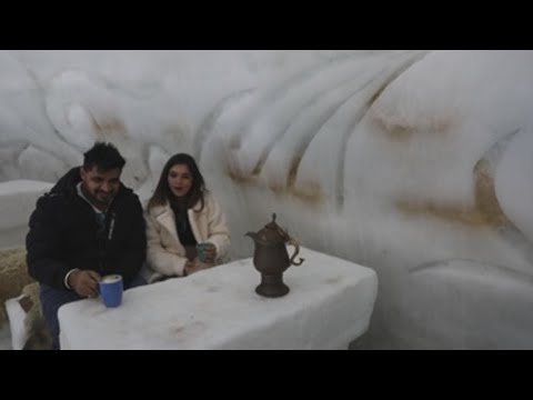 A cafe in Indian Kashmir claims the title of the world's largest igloo.