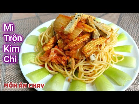 Mì trộn kim chi