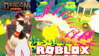 ROBLOX DRAGON ADVENTURES COBRA (Ocean Eyes) How to Use Potions How to SELL Items - MATERIAL SHUFFLE!