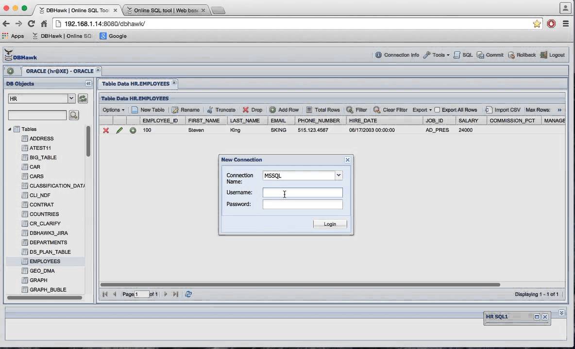 Online SQL Editor | Web Query Editor For Databases | DBHawk