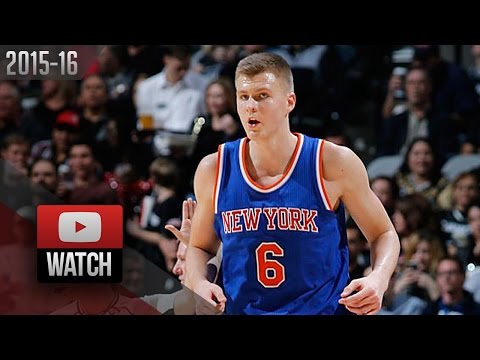 Kristaps Porzingis Full Highlights at Spurs (2016.01.08) - 28 Pts, 11 Reb