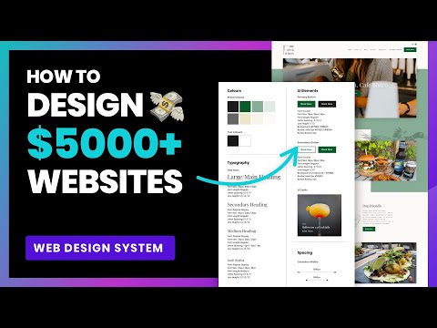 How to design a $5000+ website (Create a design system in XD 101)
