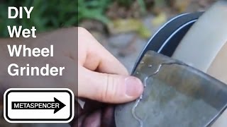 Wet Wheel Grinder Powered By Garage Door Opener