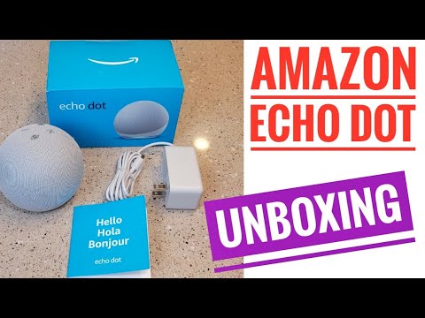 UNBOXING Amazon Echo Dot 4th Gen Smart Speaker with Alexa Glacier White
