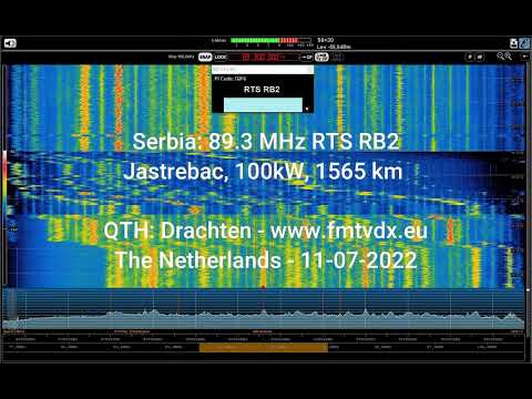 FM DX E-Skip: Serbia 89.3 MHz RTS RB2