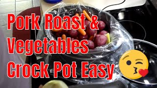 Pork Roast with Vegetables - Crock Pot Recipe