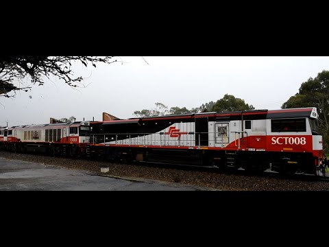 SCT Logistics 3PM9 SCT008 CSR010 CSR011 SCT009 in the rain at Nairne 9th Septmeber 2022