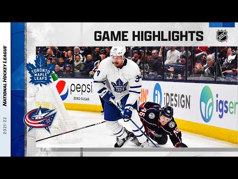 Maple Leafs @ Blue Jackets 3/7 | NHL Highlights 2022