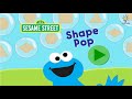 Sesame Street Shape Pop Educational Games Learning Elmo Sesamestreet Toddlers Kids