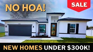 Inside 3 New Florida Homes For Sale Under $300,000! NO HOA! Doesn