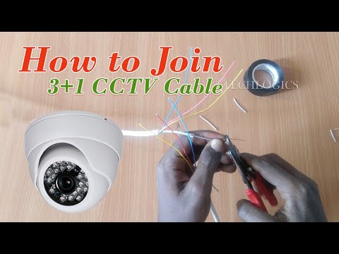 splicing security camera wires