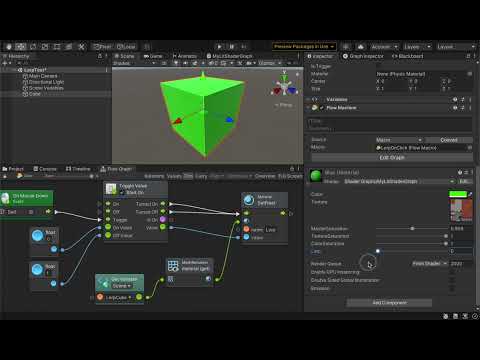 Help Request: How To Control URP Shader Graph Property From Bolt Visual Scripting? #Unity3D