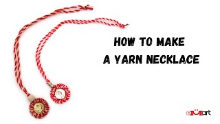 How to make a yarn necklace 