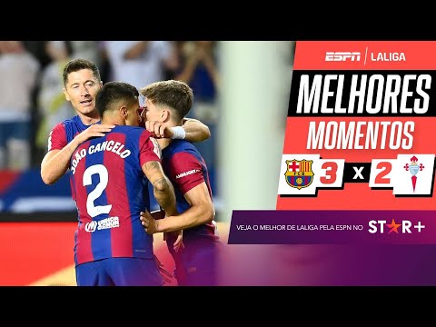 Gols e lances de Barcelona x Celta