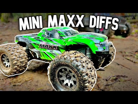 🦾Traxxas MINI MAXX DIFF UPGRADES With XO1 Diffs and GPM BASH BAR