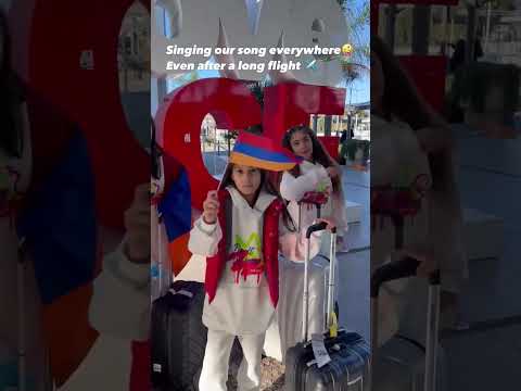The Yan Girls singing Do It My Way (🇦🇲 JESC 2023) in Nice (19/11/2023)