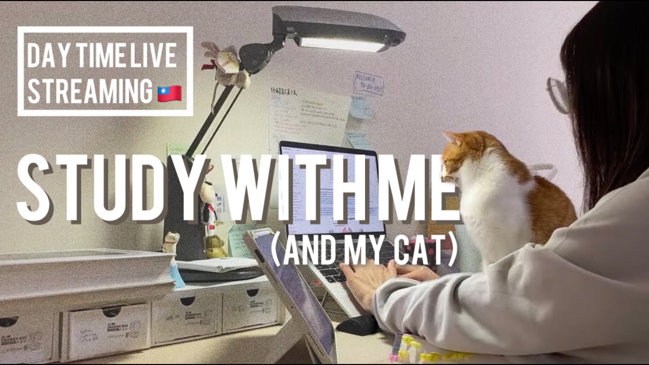 LIVE STUDY WITH Me ✨ | Med student and her cats 🐈 | 60/10